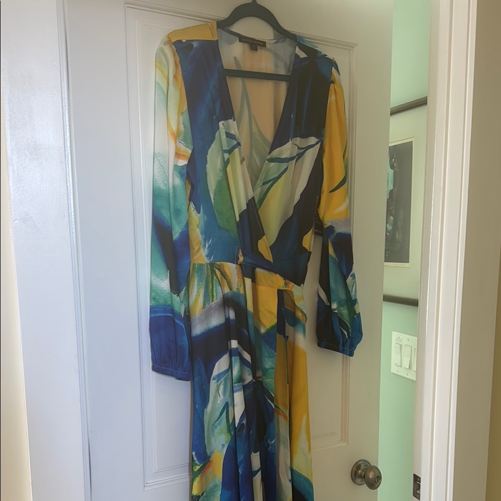 Multicolor Wrap Dress